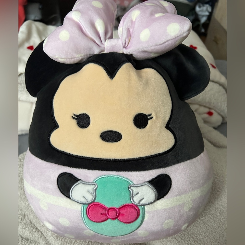 Squishmallow Disney Minnie Mouse Easter Bunny 10”